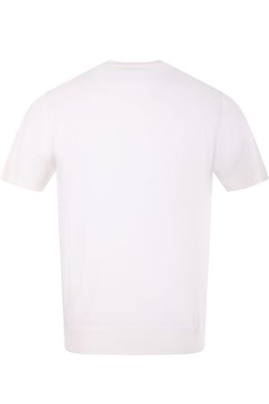 T-shirt in filo di cotone bianco PAOLO PECORA | A015F1001102